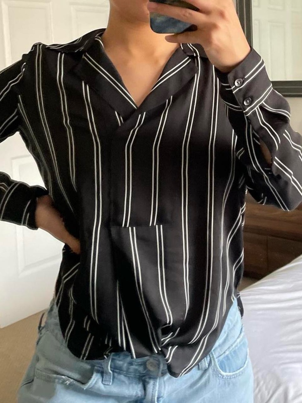Calvin Klein Striped Blouse